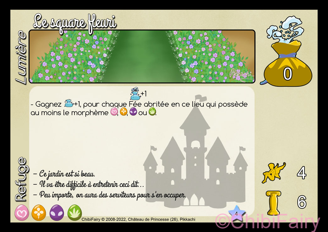 Le square fleuri