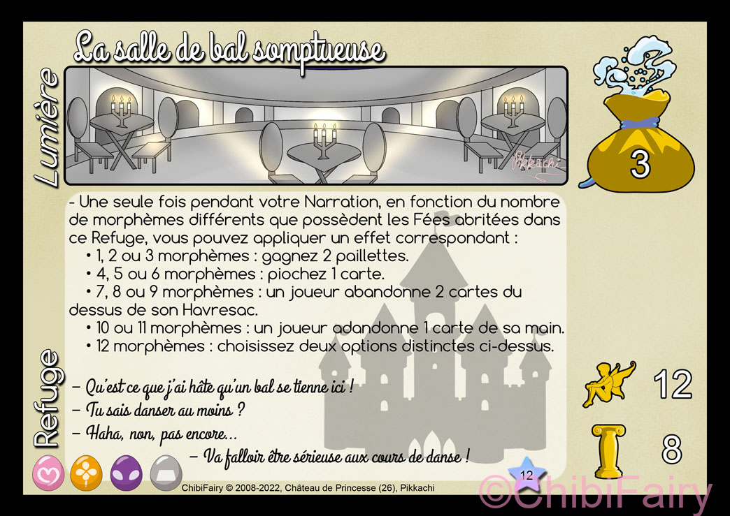La salle de bal somptueuse