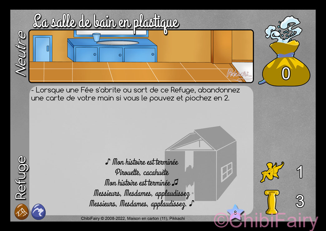 La salle de bain en plastique