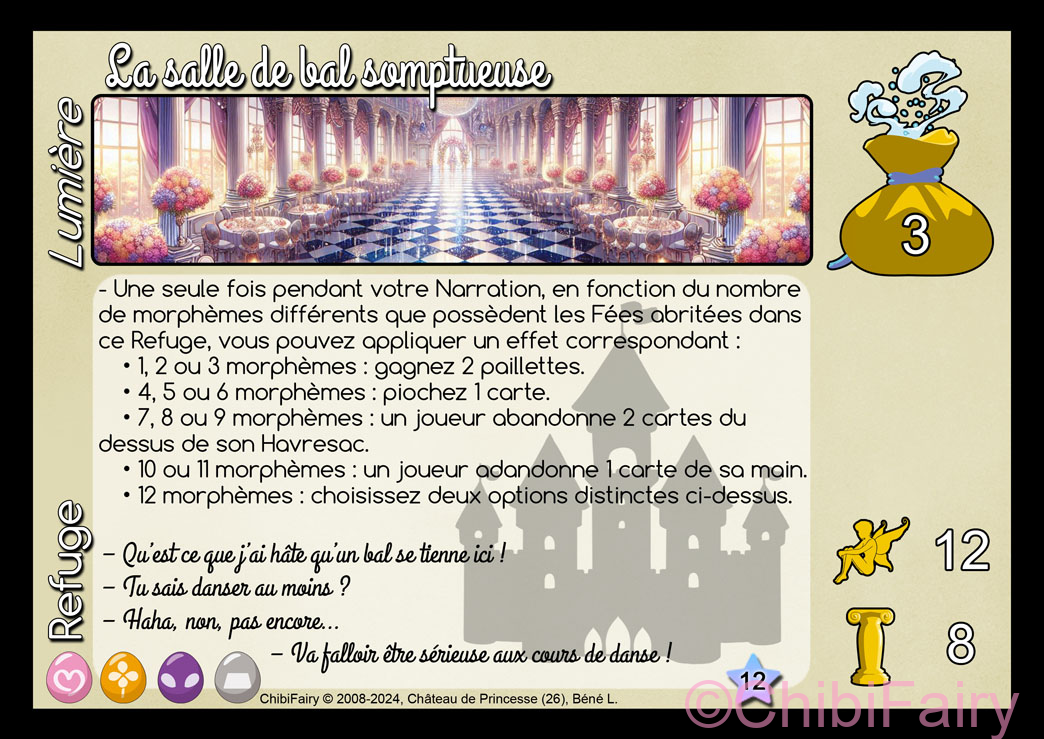 La salle de bal somptueuse
