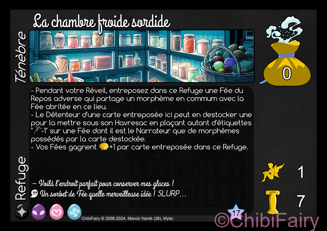 La chambre froide sordide