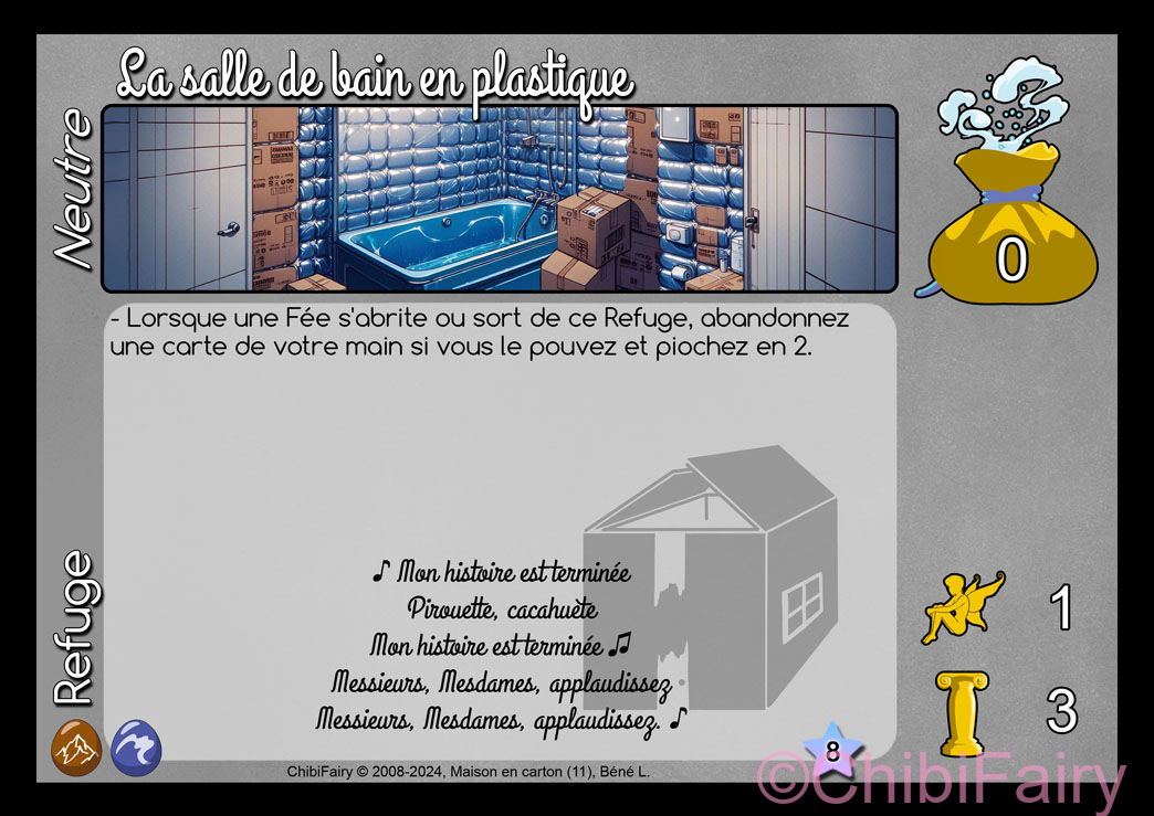 La salle de bain en plastique